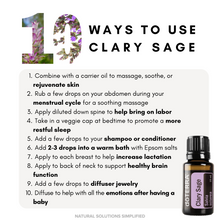 Carica l'immagine nel visualizzatore di Gallery, Olio essenziale di salvia sclarea dōTERRA - 15 ml