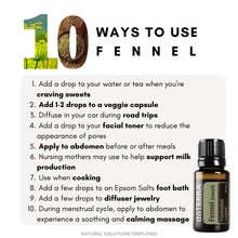 Carica l'immagine nel visualizzatore di Gallery, dōTERRA Olio essenziale di finocchio - 15ml