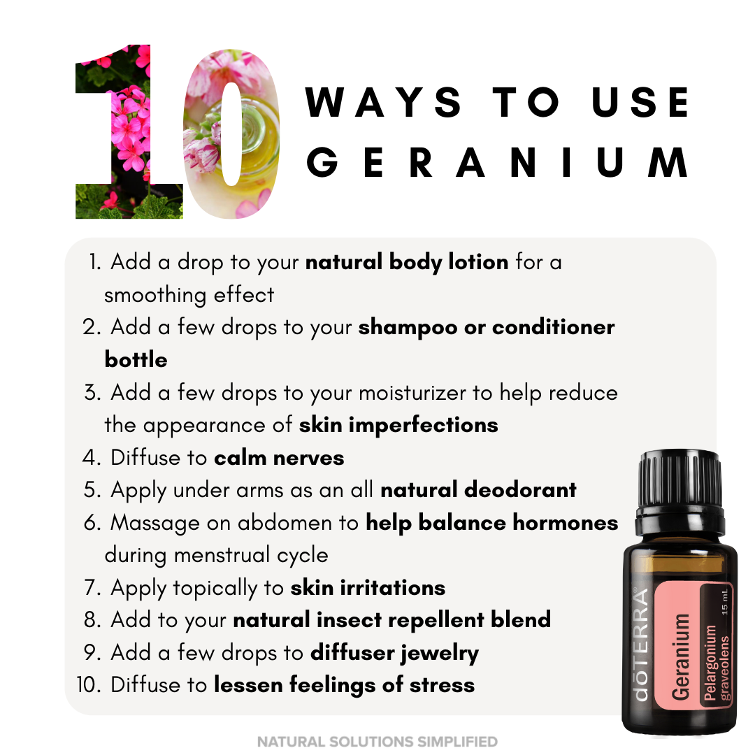 Geranium Essential Oil - Natural Choice Company