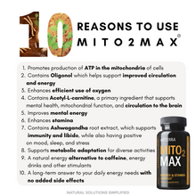Load image into Gallery viewer, Mito2Max® Energy & Stamina Complex