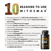 Load image into Gallery viewer, Mito2Max® Energy &amp; Stamina Complex